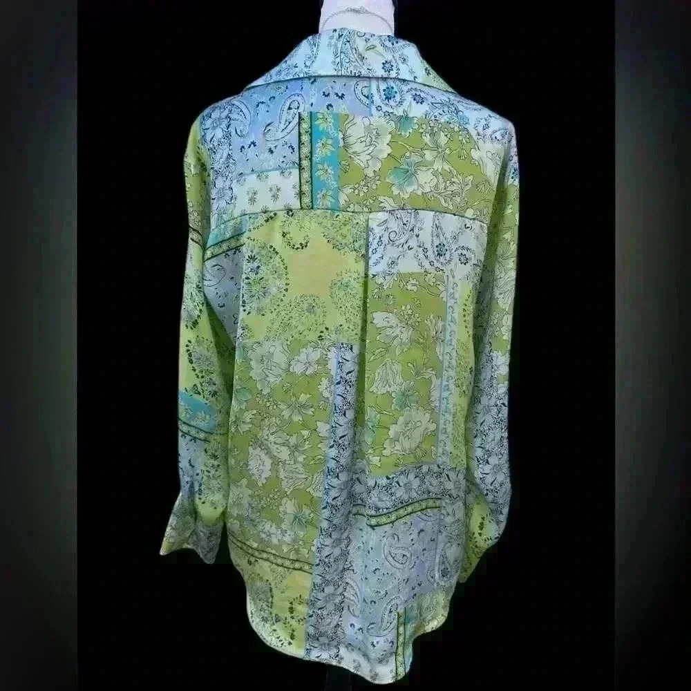 Zara button-down blouse size small - image 2